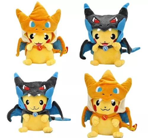 Pelúcia Mega Charizard X Pokémon Center - Toy Store - Brinquedos