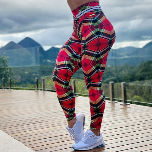 Imagem 3 de 6 de Calça Legging Com Franzido Efeito Levanta Bumbum Ref. 555