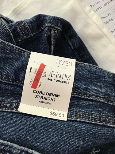 Pantalón De Mezclilla International Concepts Talla 16