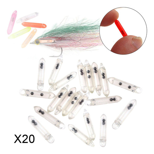 20x Cañadores De Pesca Accesorios De Pesca Claro