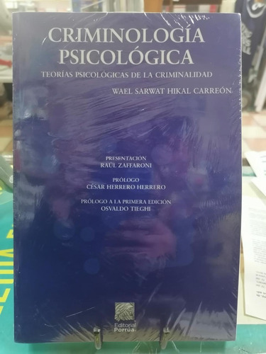 Criminologia Psicologica (3783), De Wael Sarwat Hikal Carreon. Editorial Porrua, Tapa Blanda En Español, 2021