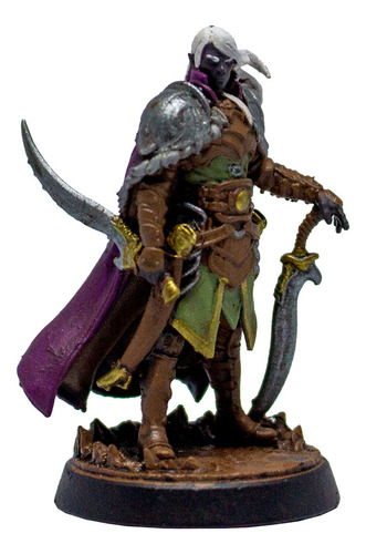 Levin, Drow Ranger - Miniatura Com Pintura Para Rpg