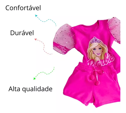 Roupa infantil menina da Barbie moda Blogueirinha - Blogueirinha