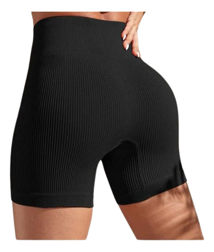 Short Deportivo Tiro Alto Para Gym Yoga Pack 3 Calza Mujer