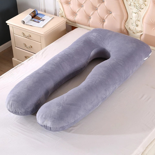 Imagen 4 de 7 de Almohada Embarazo Cuerpo Entero En Tela Tercio Pelo