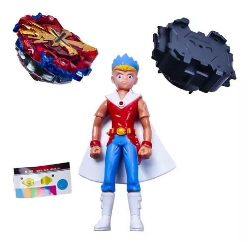 Beyblade Lançador Extreme Gyro Vermelho Divertido C/ Adesivo