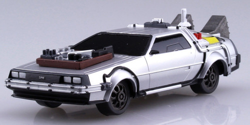 Back To The Future -pull-back Delorean 1/43 Parte 3 Aoshima Gris (Usado)