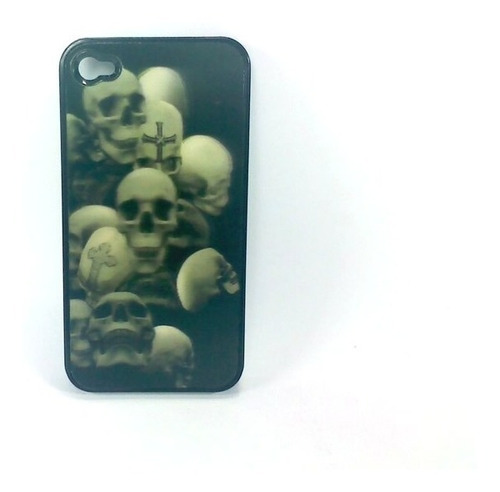 Capa Para iPhone 4 4s Holográfica 3d Caveira Novo