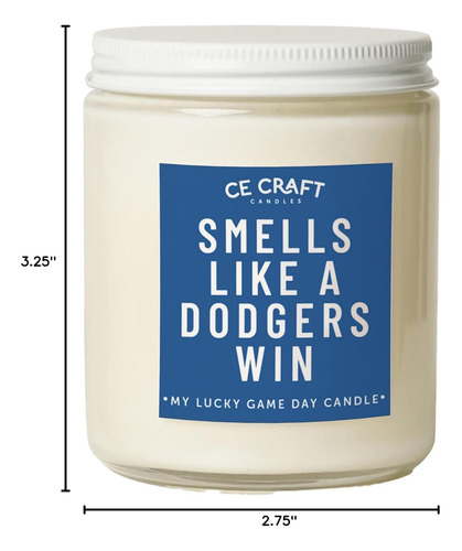 Ce Craft - Smells Como Una Vela De Los Dodgers - Regalo De C