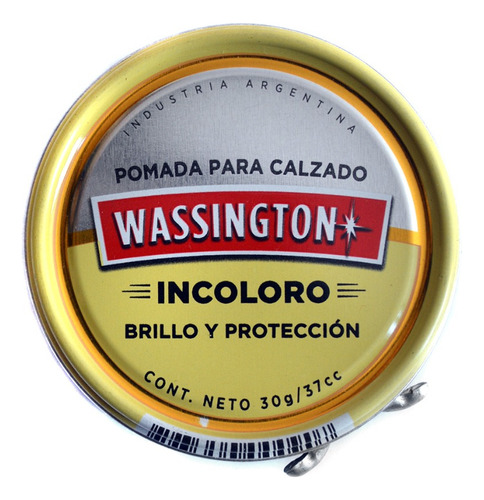 Wassington Pomada Para Calzado Lata X 30 Gr. 