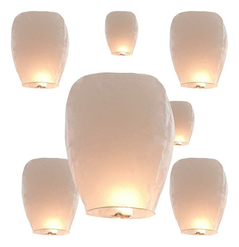 A 10pcs Linternas De Cielo Que Desean Linternas De Globo De