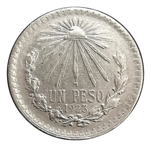 Moneda Peso Resplandor Plata 0.720 1923