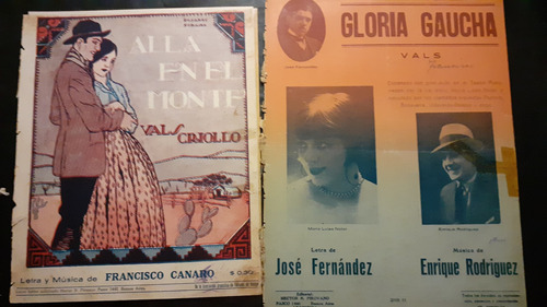 Imagen 1 de 5 de Gaucho Criollo Antigua Partitura Vals. 51927.