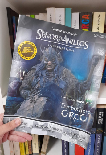 Ajedrez El Señor De Los Anillos- Peón Negro Tamborilero Orco