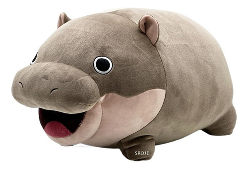 D M Sroje Cojín De Peluche De Juguete De Hipopótamo Moo Deng