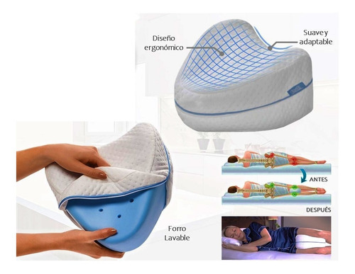 Almohada Viscoelastica Ortopédica Memory Rodillas Y Piernas