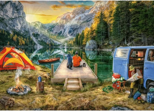 Ravensburger Calm Campsite Rompecabezas De 1000 Piezas Para 