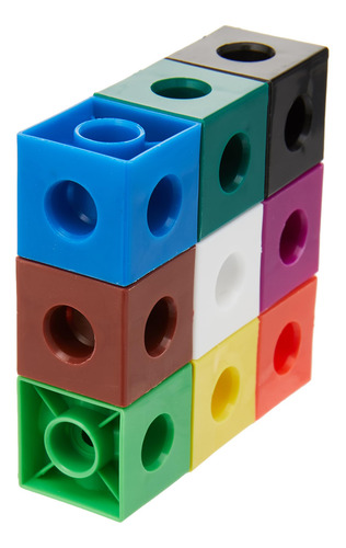Cubos De Aprendizaje Multicolores 100 Piezas Educativas