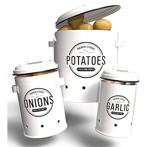 Loftastic® Potato And Onion Storage Bin (3 Pack) | Oni...