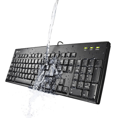 Teclado Lavable I-rocks, Negro (irk32w-bk)