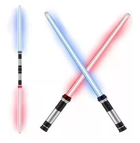 Pack De 2 Juguetes Star Wars Espada Láser Jedi Con Luz