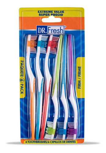 Cepillo De Dientes Dr. Fresh Firme 6 Piezas