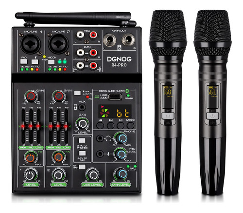 Mezclador De Audio Profesional, Mezclador De Sonido De 4 Can