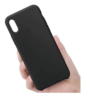 Capa Para iPhone XS Max - Cor Preta - Interno Em Veludo