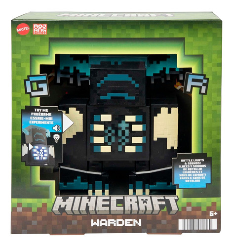 Minecraft Figuras Warden Con Luces Y Sonidos  