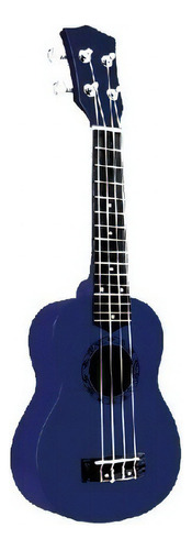 Ukelele Tenor Parquer De Madera Color Azul Con Funda