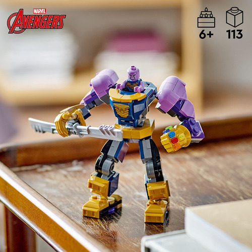 Lego Marvel Thanos Mech Armor 76242, Boneco De Ação Dos Ving
