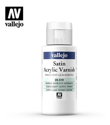 Vallejo Barniz Satinado Permanente Acrilico 60 Ml. Supertoys