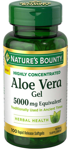 Nature's Bounty Gel De Aloe Vera Altamente Concentrado 5000 