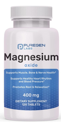 Magnesio Oxido 120tab P Pureg - Un - Unidad a $1534