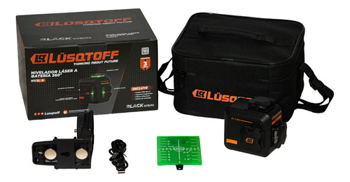 Nivel Laser Lusqtoff Lineas Verdes 360° A Bateria Usb 40mts