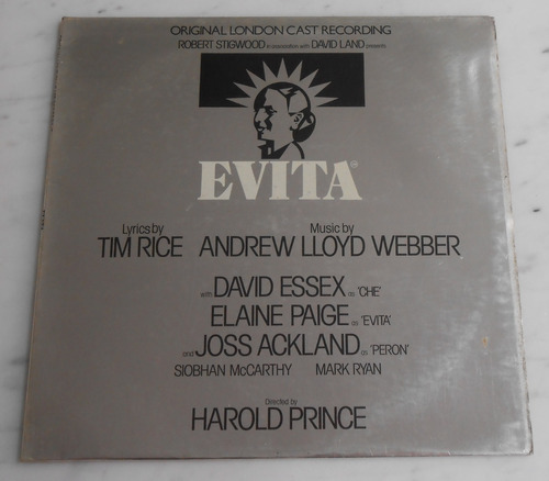 Evita Lloyd Webber-rice Vinilo Elenco Original Londres 1978