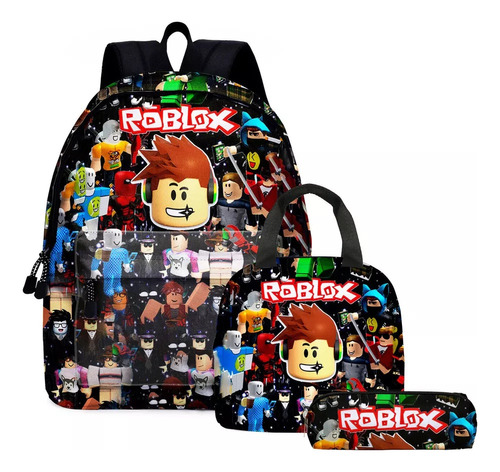 Mochila Roblox Para Escuela Primaria Y Secundaria Para Niños