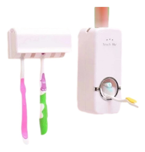 Dispenser Para Crema Dental Con Porta Cepillo D Dientes A55a