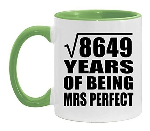 Taza, Vaso Desayuno - 93th Anniversary Square Root Of 8649 Y