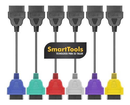 Imagen 1 de 2 de Adaptadores Kit Multiscan Completo 6 Cables Colores