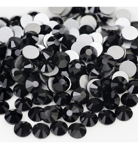 1440 Pedreria Cristal Diamantes Para Uñas Decoració Ss10-12 Color Negro Ss12(3.0-3.2mm)