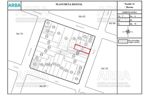 Imagen 17 de 17 de Terreno Lote En Venta Ubicado En Moreno, G.b.a. Zona Oeste