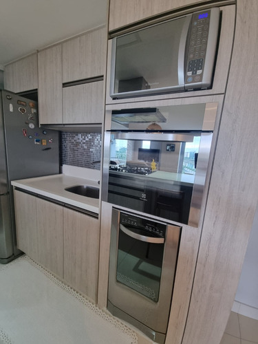 Lindo Apto 70m² No Quartier Residence Jaguaré, 100% Mobiliado, Vista Usp 16º Andar, 2 Vagas