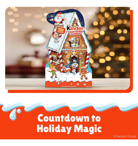 Kinder Holiday - Calendário Do Advento 2024 - 24 Unidades