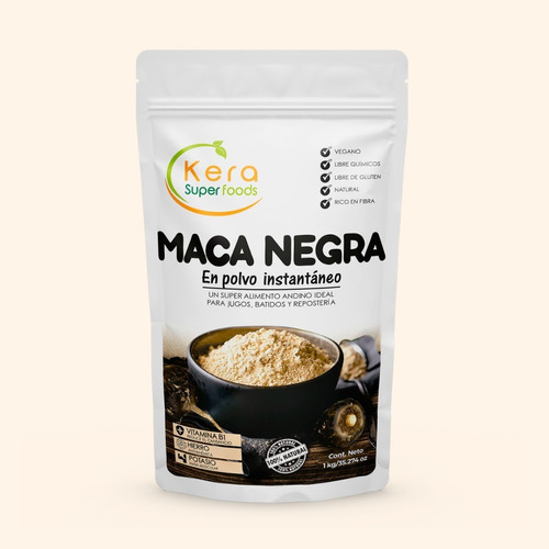 Maca Negra En Polvo 1kg - Con Envio Gratis