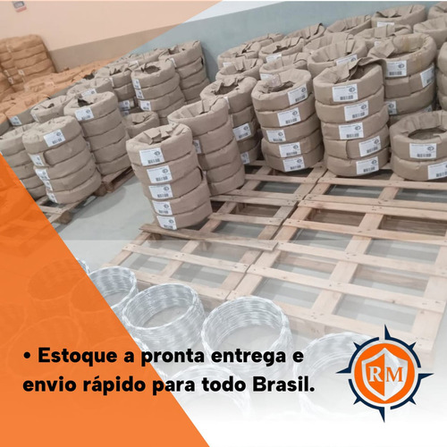 Concertina Dupla Clipada 45cm Aço Galvalume Rende 8 Metros + Kit De Instação Resistente A Corrosão Segurança Residencial Comercial Rural Muro Portão Alambrados Cerca De Proteção Direto Da Fábrica