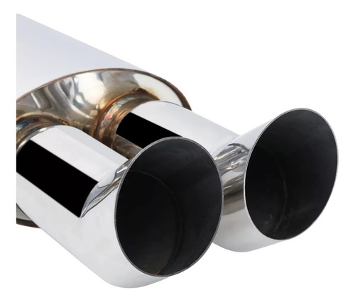 Escape Muffler Entrada 2.5 Pulgadas -salida 3 Pulgadas Mauto
