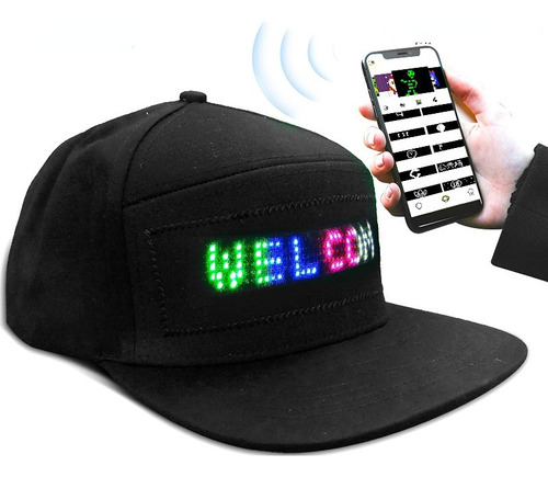 Sombrero Led Inteligente Con Bluetooth De Edición