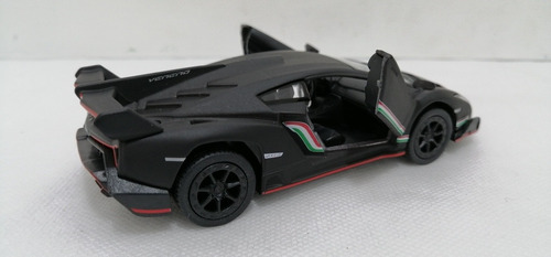 Lamborghini Veneno Negro Mate, Escala 1/36, 11cms, Metálico | MercadoLibre