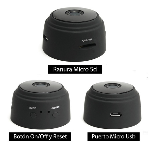 Imagen 2 de 10 de Cámara Oculta Espía Wifi Full Hd 1080p A Batería Visión Noct